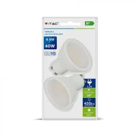 GU10 LED Spot Set, 6W, 3000K, IP20, 2 stuks