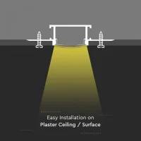 U Profiel Montagekit voor LED Strip, 2000x61.5x14 mm, Zilver