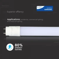 LED TL Buis, 16,5W, T8, Nano Plastic, 120cm, Samsung LED Chip, 6500K Koud Wit