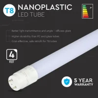 LED TL Buis, 24W, T8, Nano Plastic, 150cm, Samsung LED Chip, 6500K Koud Wit