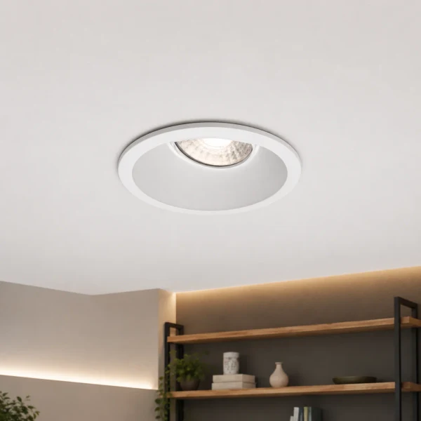 LED GU10 Inbouwspot Armatuur, Rond, Kantelbaar, IP20, Wit