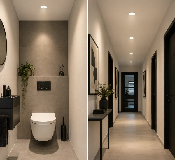 LED Inbouwspot met Bewegingssensor, 8W, 3000K/4000K/6500K, Rond, IP54, Wit