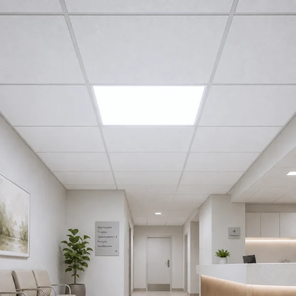 LED Paneel ECO, 40W, 60x60cm, 6000K, Philips Driver, Incl. EU Snoer