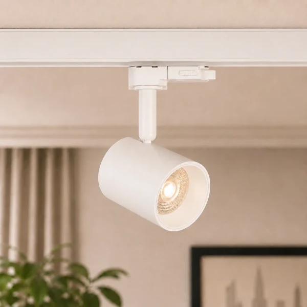 LED Trackspot, 8W, 2700K Warm Wit, Dimbaar, Wit
