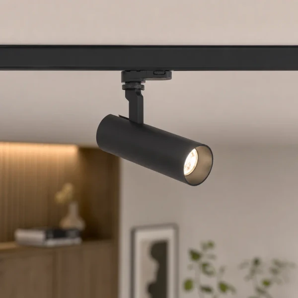 LED Trackspot, 25W, 3000K Warm Wit, Dimbaar, Zwart