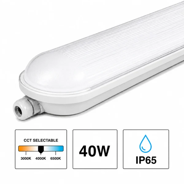 LED Waterdicht Armatuur Pro, 120 cm, 40W, CCT, IP65