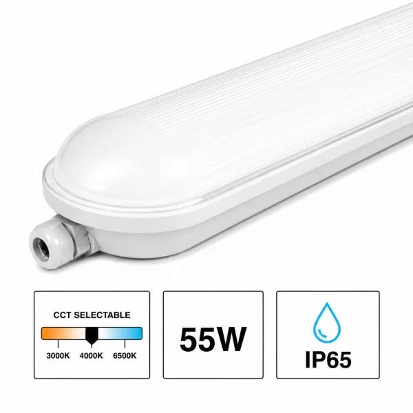 LED Waterdicht Armatuur Pro, 150 cm, 55W, CCT, IP65