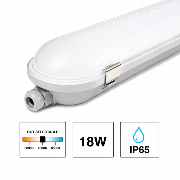 LED Waterdicht Armatuur 60cm, 18W, CCT, IP65