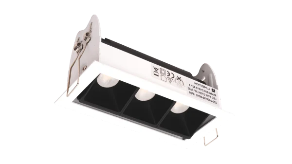 LED Inbouw Linear Downlight, 3x3W, 2700K, Wit