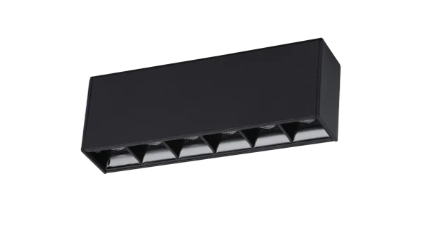 24V Track Spot DOT6, 6W, 2700K, Mat Zwart, Dimbaar