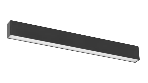 24V Track Linear, 30W, 3000K, Mat Zwart, Dimbaar