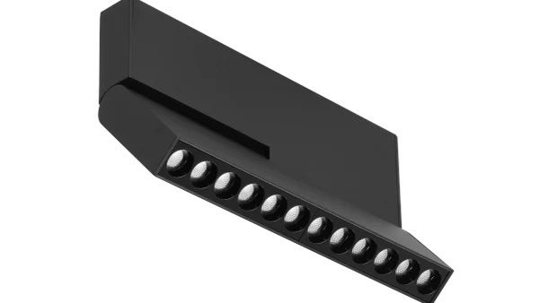 24V Track Wallwasher DOT12, 16W, 2700K, Mat Zwart, Dimbaar
