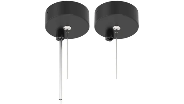 24V Track Rail Pendant Kit, Mat Zwart, 3m Staalkabel met Stroomdraad