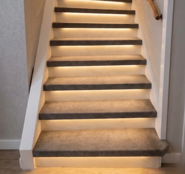 LED Trapverlichting met sensor, 16 Stappen, 3000K - trapset