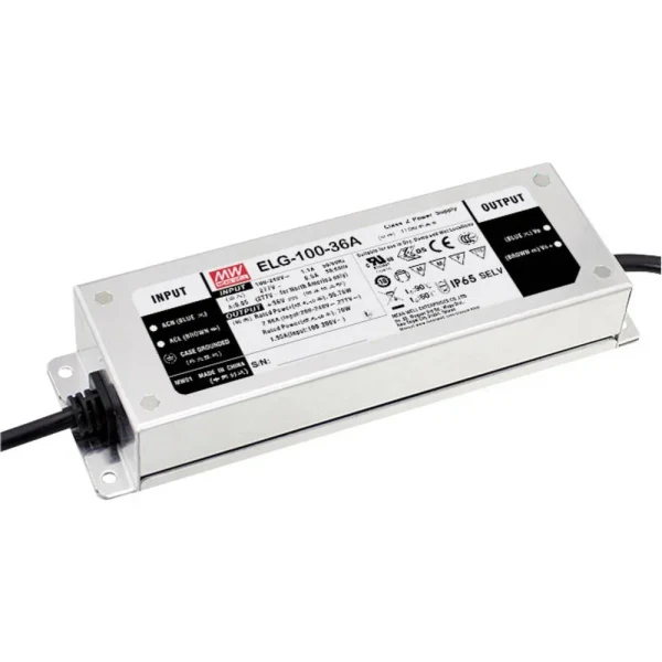 MEAN WELL Inbouwnetvoeding, 24Vdc, 4A, 96W, 3-in-1 Dimming