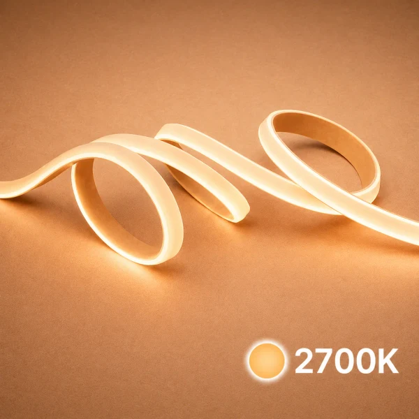 LED strip, 50 meter, Warm Wit 2700K, COB, High Voltage, 50 meter, 220V, IP65