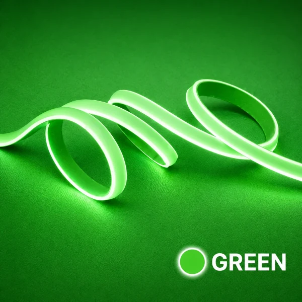 LED strip, 50 meter, Groen, COB Leds, High Voltage, 220V, IP65