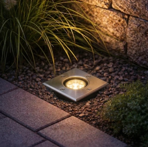 Inbouw grondspot, GU10 fitting, Aluminium, IP67, RVS