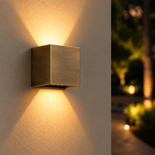Moderne wandlamp antiek brons, 7W, CCT, Aluminium, IP65