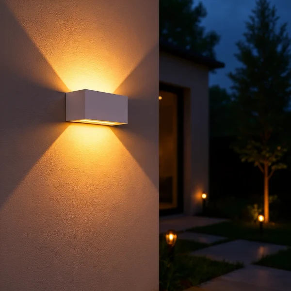 Moderne wandlamp wit, 4x3W, CCT, Aluminium, IP65