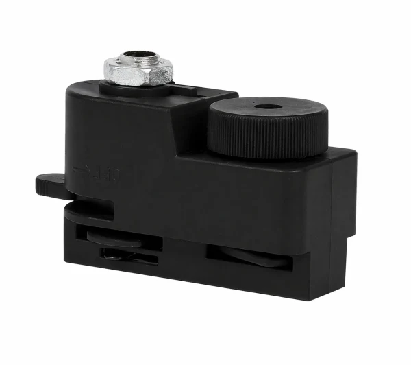 1-fase spanningsrail pendel adapter, Zwart