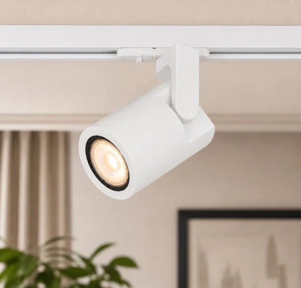 1-Fase LED Railspot, GU10, IP20, Ø60x90 mm, Wit