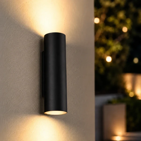 Wandlamp BIGO, GU10, IP20, Ø65x255 mm, Zwart