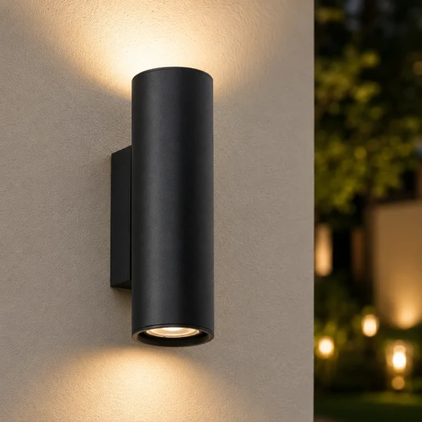 Wandlamp WALO, GU10, IP20, Ø54x79 mm, Zwart