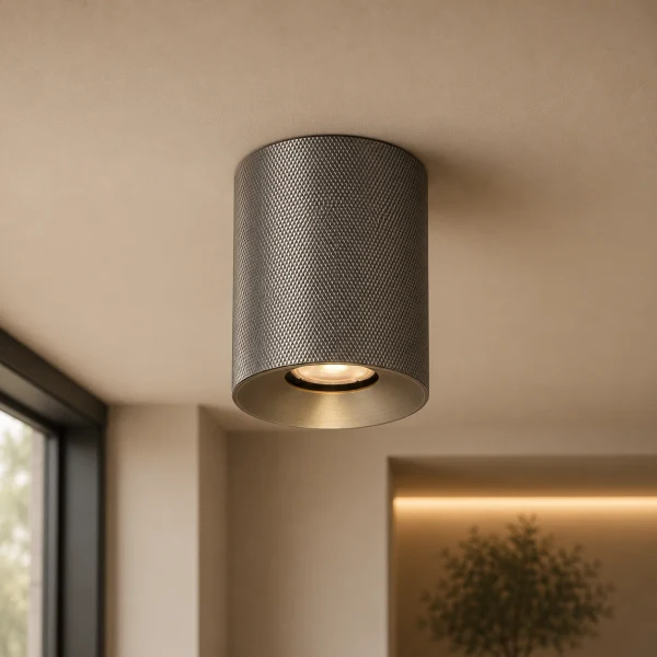 Plafondspot FACE GRID, Rond, GU10, IP20, Antiek Brons