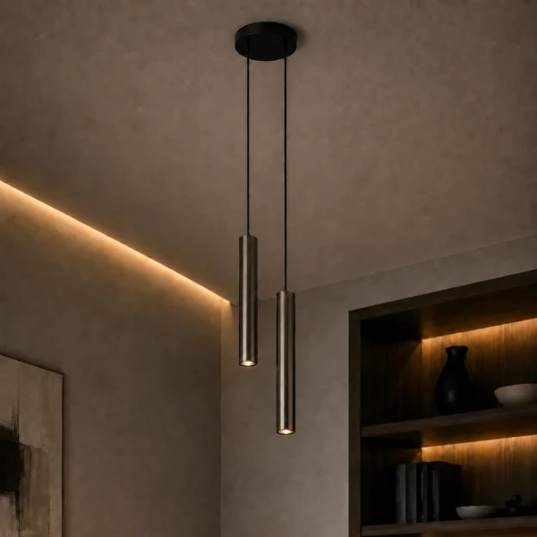 Hanglamp HOLA FIX, Brons, H400 mm, Ø56 mm, IP20