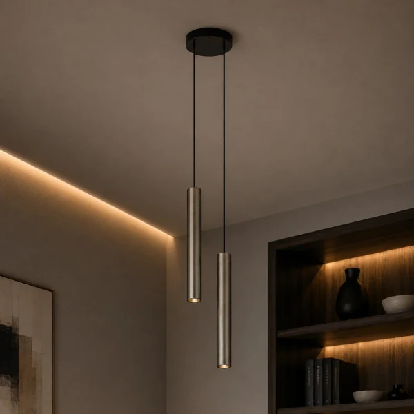 Hanglamp HOLA GRID FIX, Brons, IP20