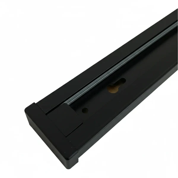 1-fase spanningsrail, 1000mm, Zwart
