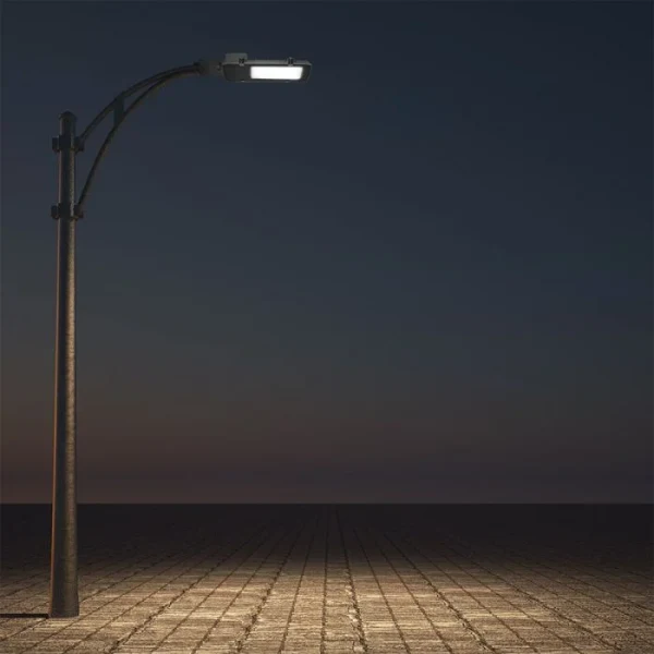 LED Straatlamp, 50W, Samsung LED Chip, 6400K, Grijze Behuizing