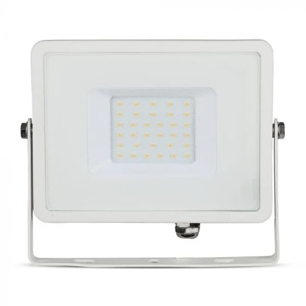 LED Breedstraler, 30W, SMD, Samsung LED Chip, 3000K, Witte Behuizing