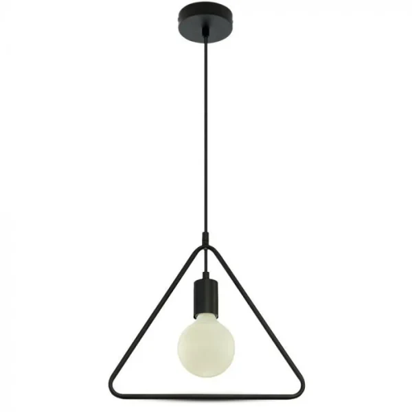 Hanglamp, E27, Mat Zwart