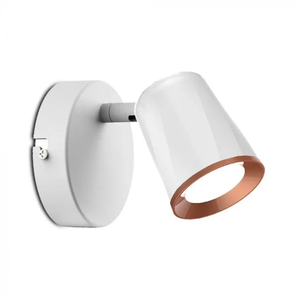 LED Wandlamp, 6W, 1-Kops, Wit, 3000K Warm Wit