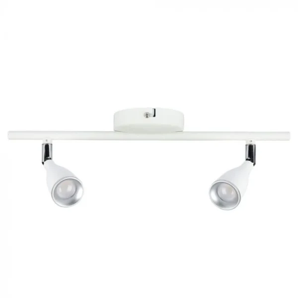 LED Plafondlamp, 9W, 2-Kops, Wit, 3000K Warm Wit