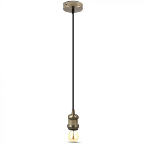 Metalen Hanglamp, E27, Brons