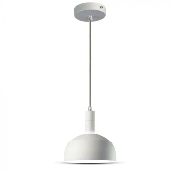 Hanglampfitting met Aluminium Lampenkap, Wit