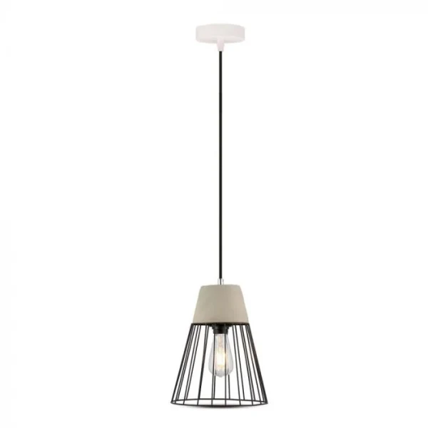 Hanglamp, Beton en Mesh, E27, Ø250 mm