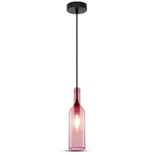 Fles Hanglamp, E14, Roze