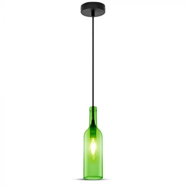 Fles Hanglamp, E14, Groen