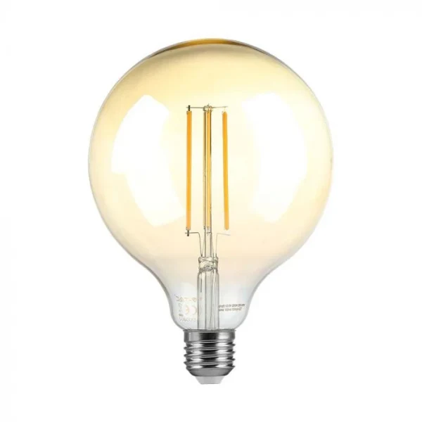 LED Filament Lamp G125, 8W, 2200K Warm Amber, E27